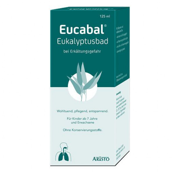 Травяные лекарства от простуды для всей семьи EUCABAL Eukalyptusbad 125 мл Aristo Pharma Травяные лекарства от простуды для всей семьи EUCABAL Eukalyptusbad 125 мл Aristo Pharma